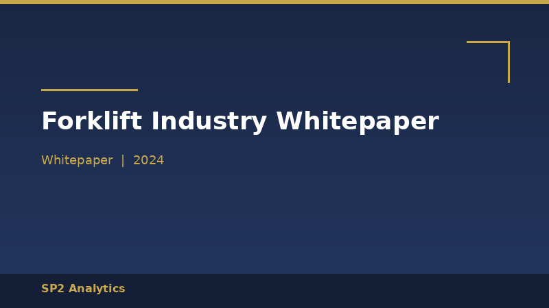 Forklift Industry Whitepaper